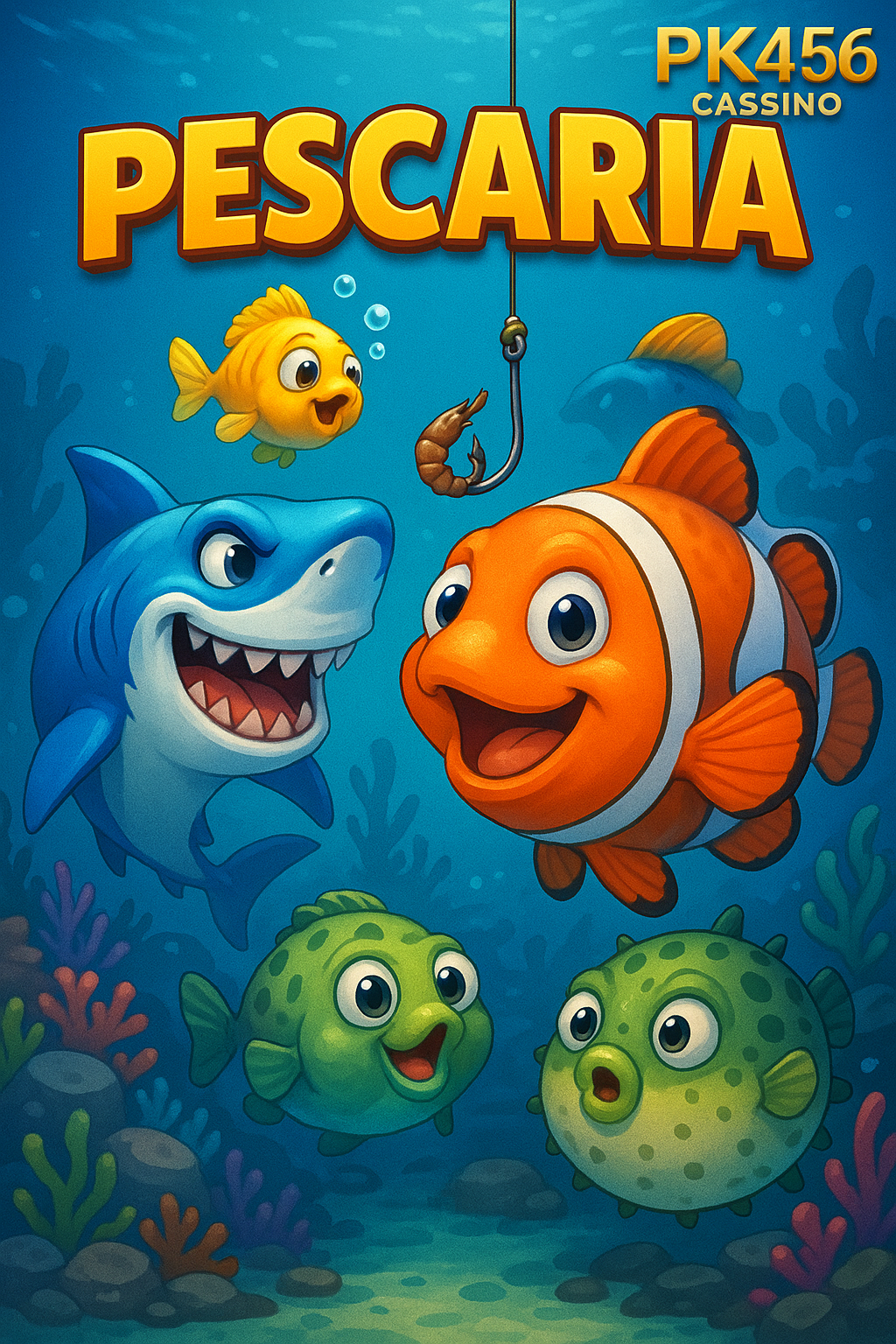 Jogo de pescaria em ação no PK456 cassino