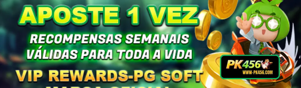 Promoção PK456 com recompensas vitalícias para apostadores